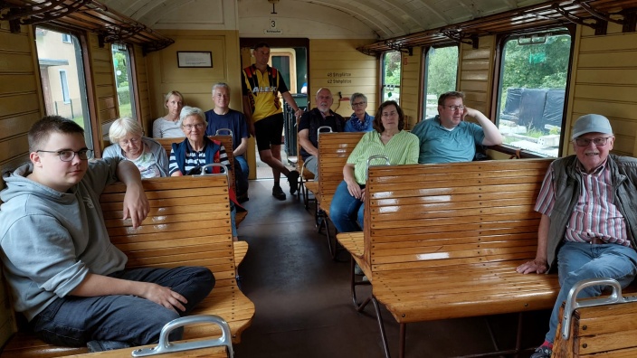 Rückfahrt mit der Museumsbahn